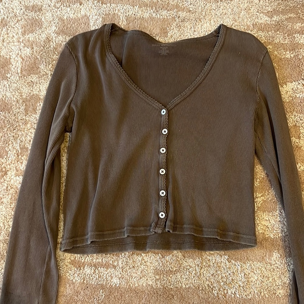 Brandy Melville brown long sleeve